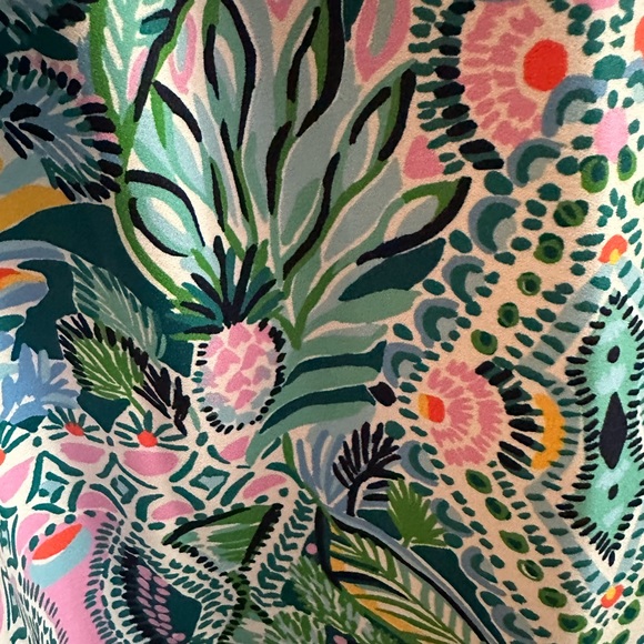 NWT LILLY PULITZER BRANDI SHIFT DRESS SIZE 4 VALENCIA TEAL RAIN FOREST ENGINEERE - Picture 5 of 16